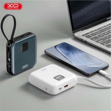 22.5W Pd Fast Type-C Usb-C Iphone Uyumlu Kablolu 10000 Mah Taşınabilir Şarj Aleti Powerbank PR235