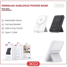 Xo 22.5W USB Type-C Usb-C Wireless Kablosuz Stant 10000 Mah Taşınabilir Şarj Aleti Powerbank PR211