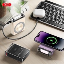 Xo 22.5W Pd Fast Type-C Usb-C USB Wireless Kablosuz 10000 Mah Taşınabilir Şarj Aleti Powerbank PR226