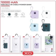 Xo 22.5W Pd Fast Type-C Usb-C Iphone Uyumlu Kablolu 10000 Mah Taşınabilir Şarj Aleti Powerbank PR235