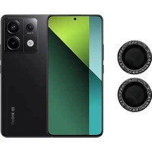 Xiaomi Redmi Note 13 / Note 13 Pro - 5g Uyumlu Kristal Taşlı Kamera Lens Koruyucu