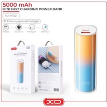 Xo 22.5W Fast Hızlı Pd Usb-C Type-C USB Çıkışlı 5000 Mah Taşınabilir Şarj Aleti Mini Powerbank PR221