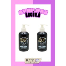 JEAN'S COLOR Amonyaksız Mavi Renkli Saç Boyası 250 ml X2 Adet Kokusuz Su Bazlı Blue Hair Dye