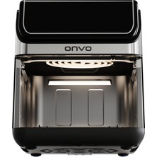 Onvo OVFRY13 8l Alt-Üst Çift Rezistanslı Seramik Kaplama Desenli Airfryer