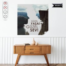 Akıllı Kağıt Statik Tutunma Özellikli Tablo - Poster Motivasyon (Model- 3) 150  cm   x  150  cm  11