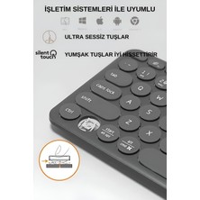 HP K231 Çift Modlu Kablosuz 2.4ghz & Bluetooth V5.0 Şarj Edilebilir Sessiz Q Klavye Gri (Ramwhite Türkiye Garantili)