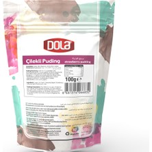 Dola Glutensiz Çilekli Puding 100 gr 3 Adet