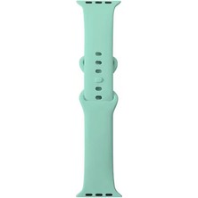 Gpack Apple Watch 4 5 44MM Kordon Strap Kayış Silikon KRD131 Açık Yeşil