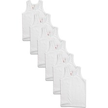 Şahinler Erkek Çocuk 6'lı Pamuklu Penye Atlet