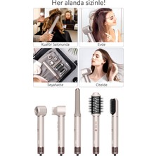 Sinbo Pro Airwrap Compact Uzun Multi-Styler Hava Üfleme 5in1 Saç Şekillendirici Bldc Motor SHD-1729 Şampanya