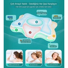 Xuda Ultra Ortopedik Fıtık Giderici Soğutma Yastığı, Ayarlanabilir Servikal Yastık Rahat Uyku, Için Konforlu Hafızalı Köpük Yastıklar Kırışık Giderici Güzel Bir Uyku Için, Ortopedik