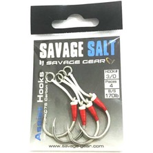 Savage Gear Eyed Asist Hook  4 Adet 4-0 Single 220LBS