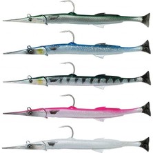 Savage Gear Needlefish Pulsetail 2+1 14 cm 12G Sahte Balık Green Silver