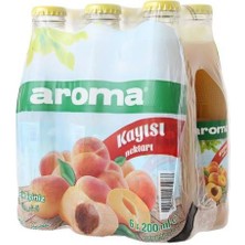 Aroma Kayısı Nektarı Cam 200 ml x 6 Adet