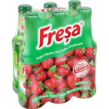 Freşa Çilek Aromalı Maden Suyu 200 ml x 6 Adet