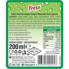 Freşa Çilek Aromalı Maden Suyu 200 ml x 6 Adet