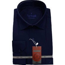 Torivalli Collection Klasik Kesim Mevsimlik Düz Renk Cepli Erkek Gömlek