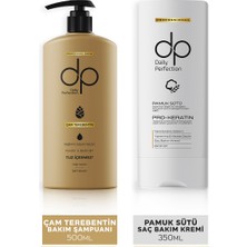 dp Daily Perfection Şampuan Çam Terebentin 500 ml & Saç Kremi Pamuk Sütü 350 ml