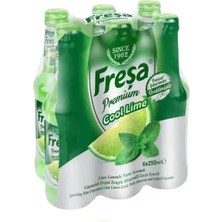 Freşa Premium Cool Lime Limonlu Nane Aromalı Maden Suyu 250 ml x 6 Adet