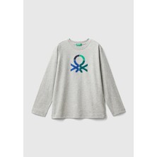 United Colors Of Benetton Erkek Çocuk Uzun Kol Tshirt 10JN
