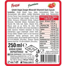 Freşa Premium Çilekli Vitaminli Maden Suyu 250 ml x 24 Adet