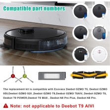 Oddities Ecovacs Için Debot Ozmo T8 / T8 Aıvı / T8 Max Ecovacs Debot N8 / N8 Plus / N8 Pro Yedek Parça Ana Yan Fırça Hepa Filtre (Yurt Dışından)