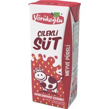 Yörükoğlu Çilekli Süt 180 ml x 24 Adet