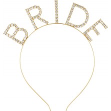 Gika Kristal Taşlı Bride Taç