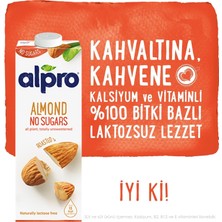 Alpro Şekersiz Badem Içeceği 1 lt