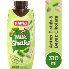 Dimes Milkshake Antep Fıstık ve Beyaz Çikolata Aromalı 310 ml x 6 Adet