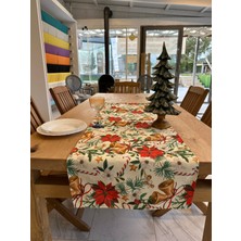 Karam Home Yılbaşı Çan Desenli Dijital Baskılı Runner