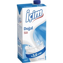 İçim Sade Yağlı Süt 1 lt x 6 Adet