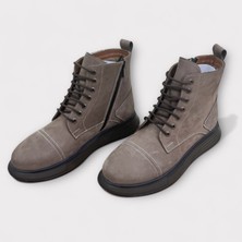 Erkek Hakiki Deri Fermuarlı Bot