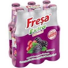 Freşa Extra Karadut Frenk Üzümü Aromalı Maden Suyu 200 ml x 6 Adet