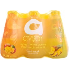 Avşar Mango Ananas Aromalı Maden Suyu 200 ml x 6 Adet