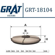 Grat 18104 Hava Filtresi Corolla 88-98 1.3 2e 1780111100