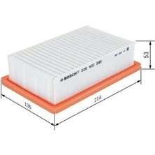 Bosch F026400595 Hava Filtresi Smart M281 Fortwo Coupe 453 14 Fortwo Cabrio 453 15 A2810900901