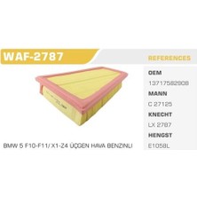 Winkel WAF-2787 Hava Filtresi Bmw 5 11-Bmw Z4 Bmw X1 520I Kolı: 20 Ad FN3815