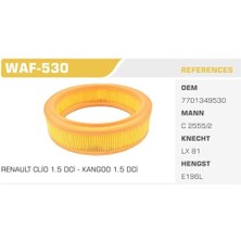 Winkel WAF-530 Hava Filtresi Renault 9 1.4 Kolı: 40 Ad FN0099