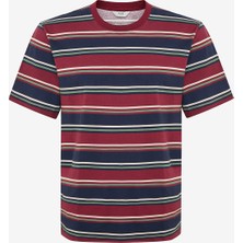 Penti Burgundy Stripe Çok Renkli Pantolon Pijama Takımı