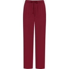 Penti Burgundy Stripe Çok Renkli Pantolon Pijama Takımı