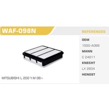 Winkel WAF-098N Hava Filtresi L200 06-11 2.5 Dı Kolı: 24 Ad FN5208