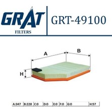 Grat 49100 Hava Filtresi Volvo S60-V60-S80-XC90 07-14 D2-D3-D5-V8-T3-T3 31370161