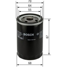 Bosch 0986452058 Yağ Filtresi Aveo Kalos 1.2ı Sedan Hb 05-Matiz Spark 0.8ı Hb 1.0l Hb 05- 25183779