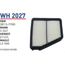 Wunder WH2027 Hava Filtresi Hyundai Matrix MRMOEM-1082514