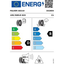 Falken 195/50 R15 Tl 82V Euroall Season AS210 Dört Mevsim Lastiği (Üretim TARIHI:2024)