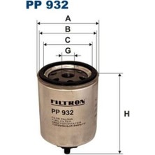 Filtron PP932 Yakıt Filtresi Mitsubishi Carisma- Renault Espace Iıı 96-02-Laguna I-Volvo S40-V40 3474010