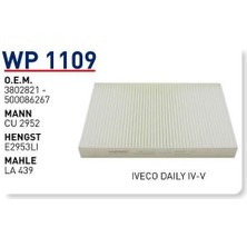 Wunder WP1109 Polen Filtresi Iveco Daily Iv-V CU2952 LA439 FN8811 MRMOEM-1084313