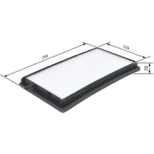 Bosch 1987432002 Polen Filtresi Bmw 316I-318I-IS-TDS-320I-323I-328I-325TD-TDS 90-99 1987431002 64111393489