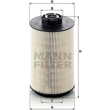 Mann PU1058X Yakıt Filtresi Volvo Fl 280 06- Renault Midlum 220 06-Otokar Doruk 07-Kent 09- 20796775